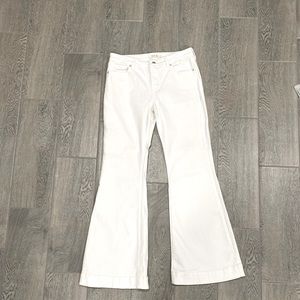 We The Free White Bellbottoms